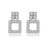 Micro Cubic Zircon Star Hoop Earrings