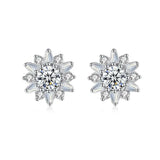 Micro Cubic Zircon Star Hoop Earrings