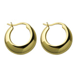 925 Sterling Silver Chunky Hoop Earrings for Women Punk Ear Jewelry