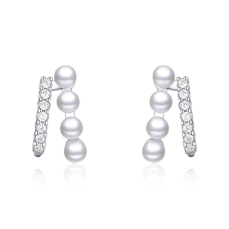 Snowflake Crystal Earrings Zircon Jewelry Earrings