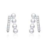 Pink Square Crystal Drop Earrings Cubic Zirconia Bridal Jewelry