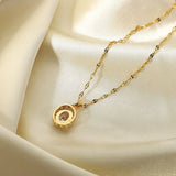 DEAR-LIFE Zirconia Necklace Titanium Steel Jewellery
