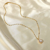 DEAR-LIFE Zirconia Necklace Titanium Steel Jewellery