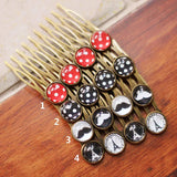 Retro Broken Flower Magic Cartoon Side Comb Headdress Jewelry