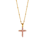DEAR-LIFE Pink Zirconia Pendant Necklace for Women
