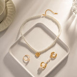 DEAR-LIFE Pearl Love Pendant Necklace - Women's Accessory