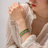 DEAR-LIFE Titanium Steel Necklace - Niche Beaded Jewelry