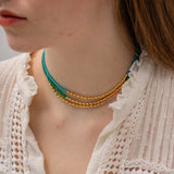 DEAR-LIFE Titanium Steel Necklace - Niche Beaded Jewelry