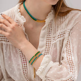 DEAR-LIFE Titanium Steel Necklace - Niche Beaded Jewelry