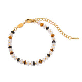 DEAR-LIFE Titanium Steel Bracelet Natural Stone Geometric Women's Jewelry