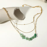 DEAR-LIFE Green Stone Pendant Necklace - Women's Jewelry