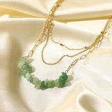 DEAR-LIFE Green Stone Pendant Necklace - Women's Jewelry