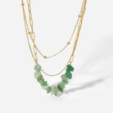 DEAR-LIFE Green Stone Pendant Necklace - Women's Jewelry