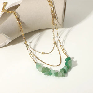 DEAR-LIFE Green Stone Pendant Necklace - Women's Jewelry