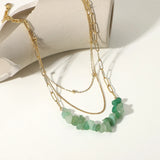 DEAR-LIFE Green Stone Pendant Necklace - Women's Jewelry