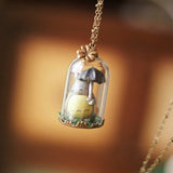 Japanese Retro Chinchilla Necklace Pendant Jewelry