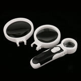 LED Magnifying Glass Handheld 2.5X 5X 16X 90MM 75MM 37MM Plug