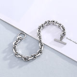 Smooth Chain Bracelets Women Stainless Steel Hiphop Jewelry