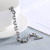 Smooth Chain Bracelets Women Stainless Steel Hiphop Jewelry