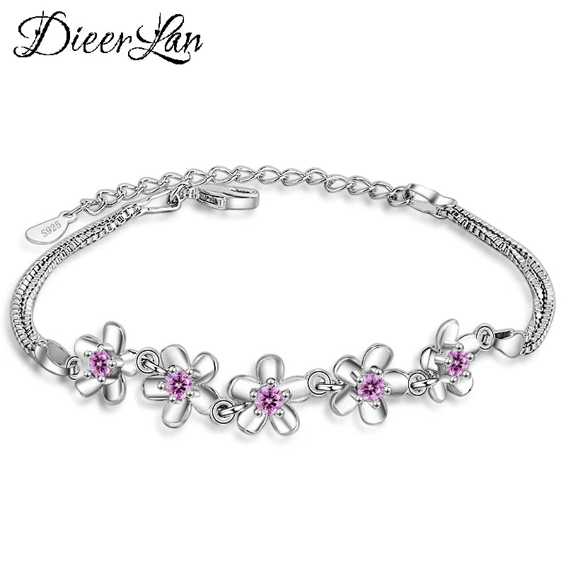 Flower Bracelet Men's Women's Jewelry Charm Couple Bracelets