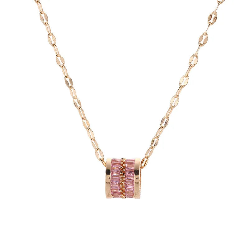 Minimalist 316L Stainless Steel 3 Pendant Necklace for Women