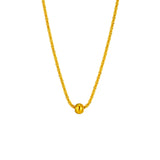 DIEYURO Stainless Steel Bead Pendant Necklace For Women Clavicle Chain