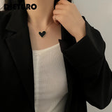 316L Stainless Steel Gothic Woman Clavicle Chain Necklace