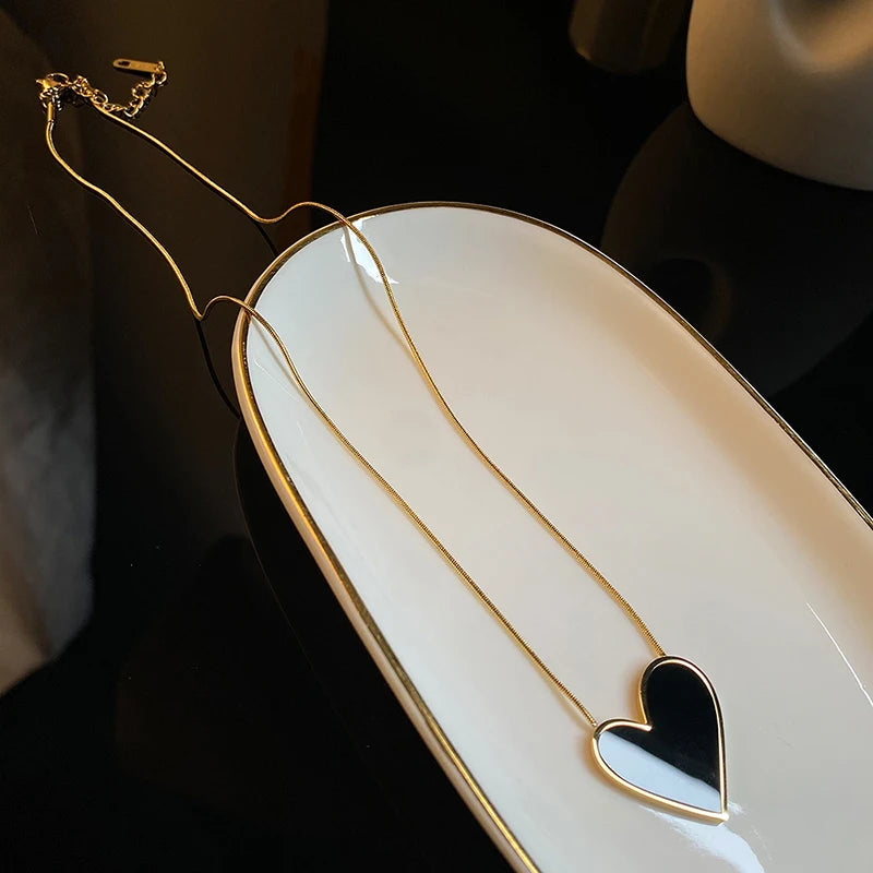 316L Stainless Steel Gothic Woman Clavicle Chain Necklace