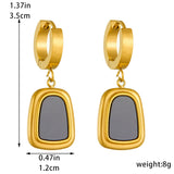 316L Stainless Steel Geometric Jewelry Set for Women