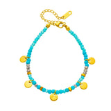 316L Stainless Steel Bohemian Charm Bracelet For Women Girl Bangles