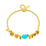 316L Stainless Steel Bohemian Charm Bracelet For Women Girl Bangles