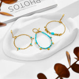 316L Stainless Steel Bohemian Charm Bracelet For Women Girl Bangles
