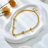 316L Stainless Steel Butterfly Choker Necklace For Women Girl