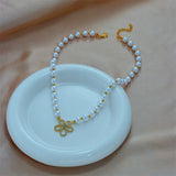 316L Stainless Steel Rhinestone Flower Pendant Necklace for Women
