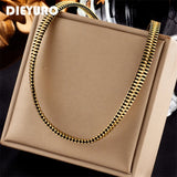 Exaggerated 316L Stainless Steel Zipper Choker Necklace