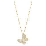 316L Stainless Steel Butterfly Clavicle Chain Zircon Wedding Jewelry