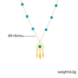 316L Stainless Steel Eye Cross Pearl Pendant Necklace Women Girl Jewelry