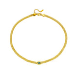 316L Stainless Steel Eye Shape Zircon Necklace For Women