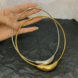 Stainless Steel Arc Chokers Necklace For Women Girl Holiday Gift