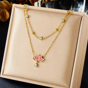 Geometric Cross Eyes Pendant Necklace For Women Girl Neck Chain Jewelry