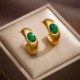 316L Stainless Steel Colorful Zircon Drop Earrings for Women Girls