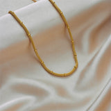 DIEYURO 316L Stainless Steel Cuban Link Chain For Women Ladies Choker Necklace