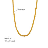 DIEYURO 316L Stainless Steel Cuban Link Chain For Women Ladies Choker Necklace