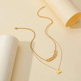 316L Stainless Steel Hot Fairy Shell Butterfly Pendant Necklace