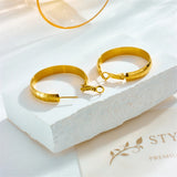 316L Stainless Steel Hoop Earrings for Women Girl Jewelry