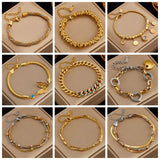 316L Stainless Steel Heart Butterfly Bracelet