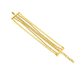 316L Stainless Steel Multi-layer Chains Bracelet For Women