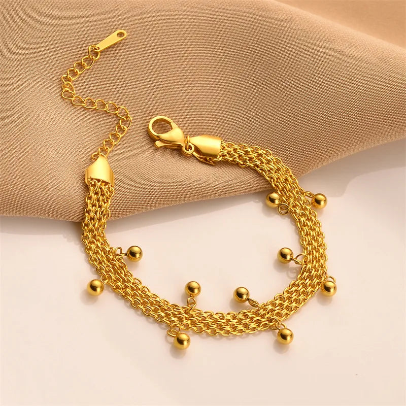 Vintage Multilayer Chain Bracelet for Women