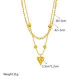 Heart Love Pendant Necklace For Women Girls Chain Jewelry Gift