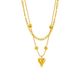 Heart Love Pendant Necklace For Women Girls Chain Jewelry Gift